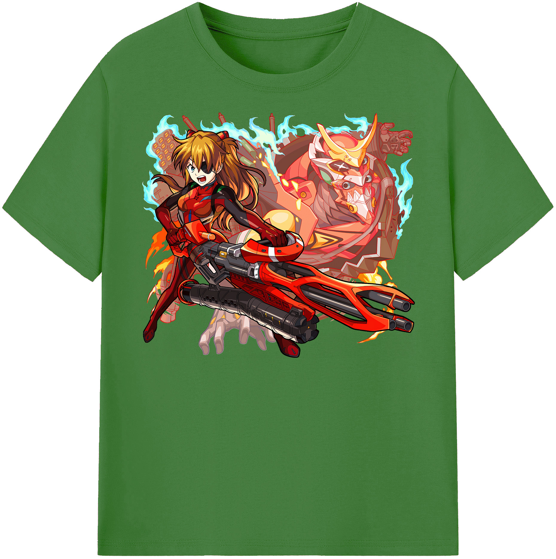 （画像用） EVA 新世紀エヴァンゲリオン レディースカジュアルプリントTシャツ（綿100％）
